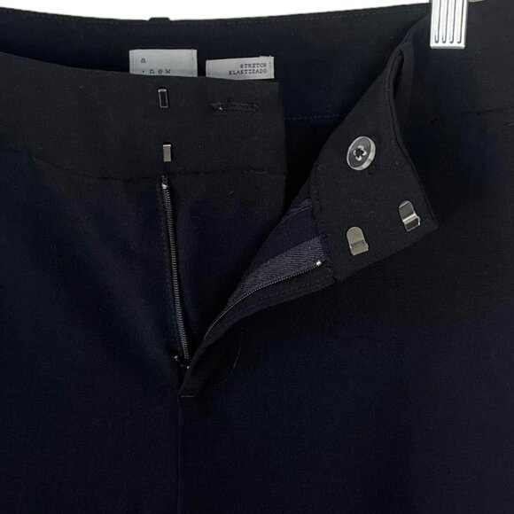A New Day Cropped Dress Pants Womens Size 4 Black Straight Leg - Picture 5 of 8
